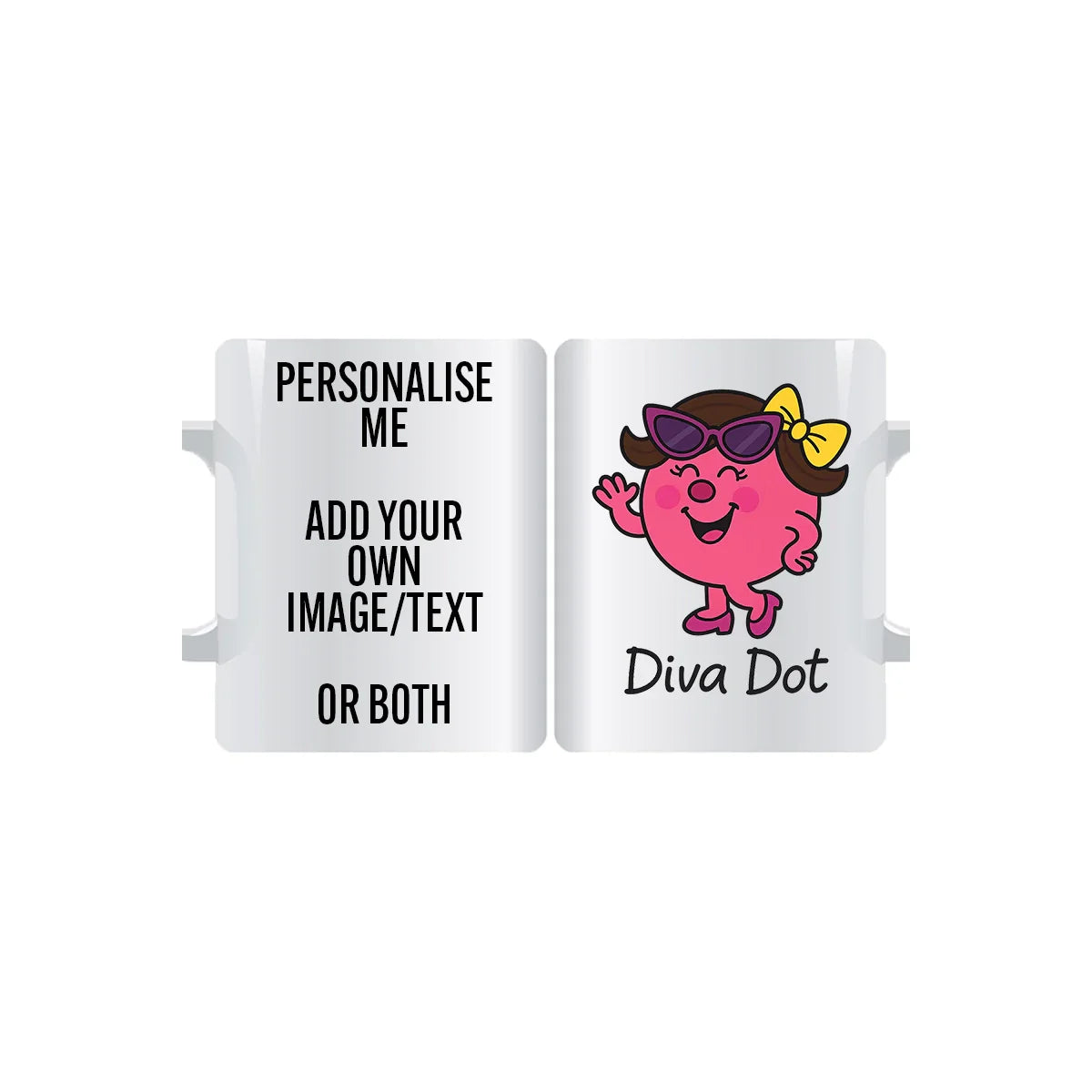 Diva Dot personalised mug gift with fun and sassy design