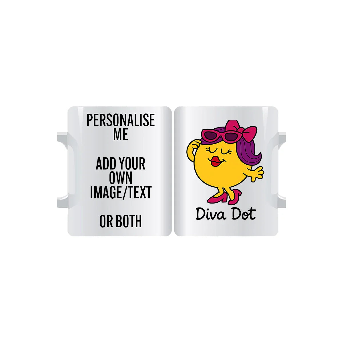 Diva Dot Personalised Mug | Funny Gift for Friends & Sisters
