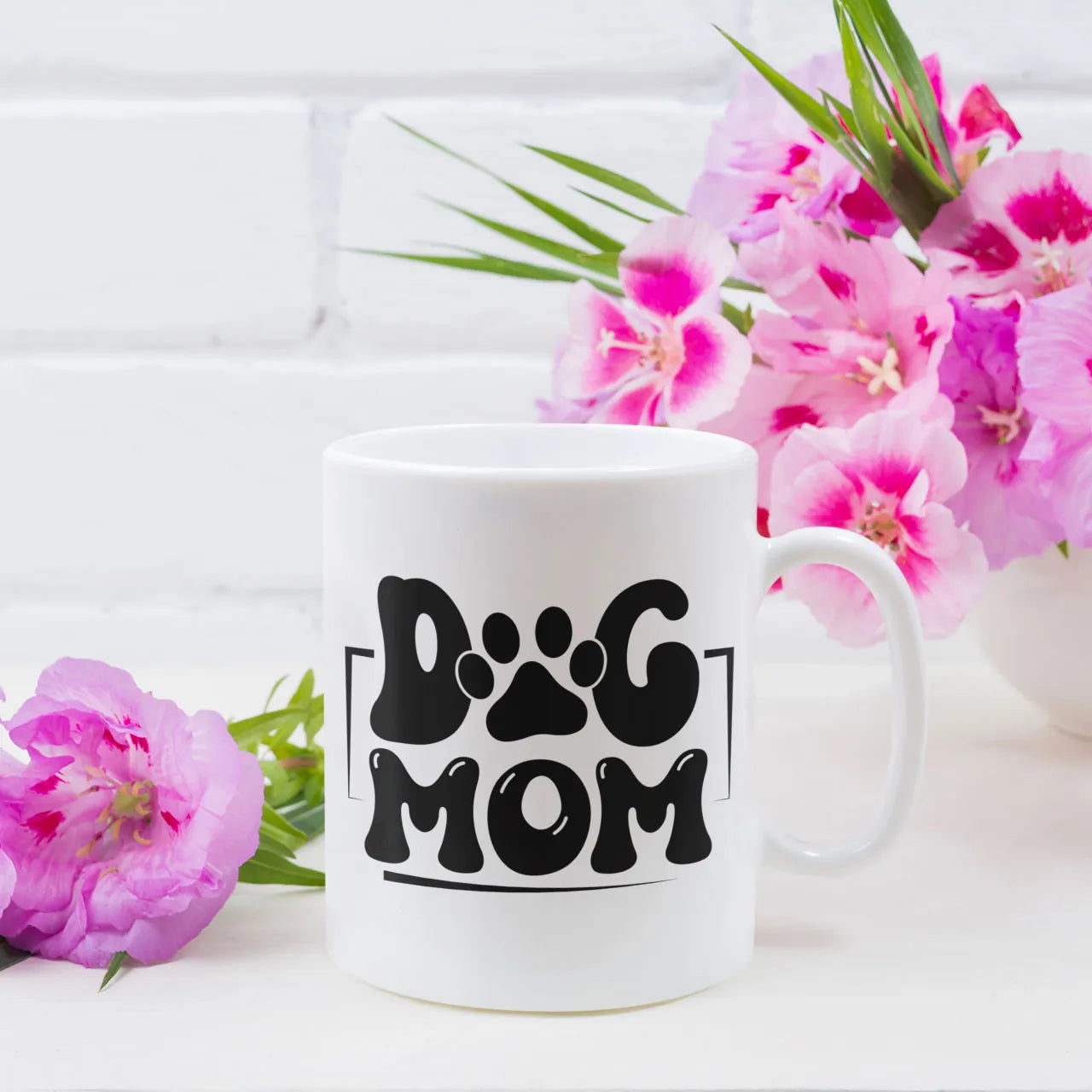 Personalised Dog Mom Mug With Paw Print Gift personalised Mothers Day gift mug for mum
