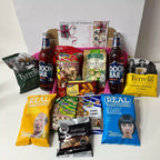 Doom Bar amber ale hamper gift box with snacks crisps nuts and personalised message card perfect gift for beer lovers birthdays and celebrations