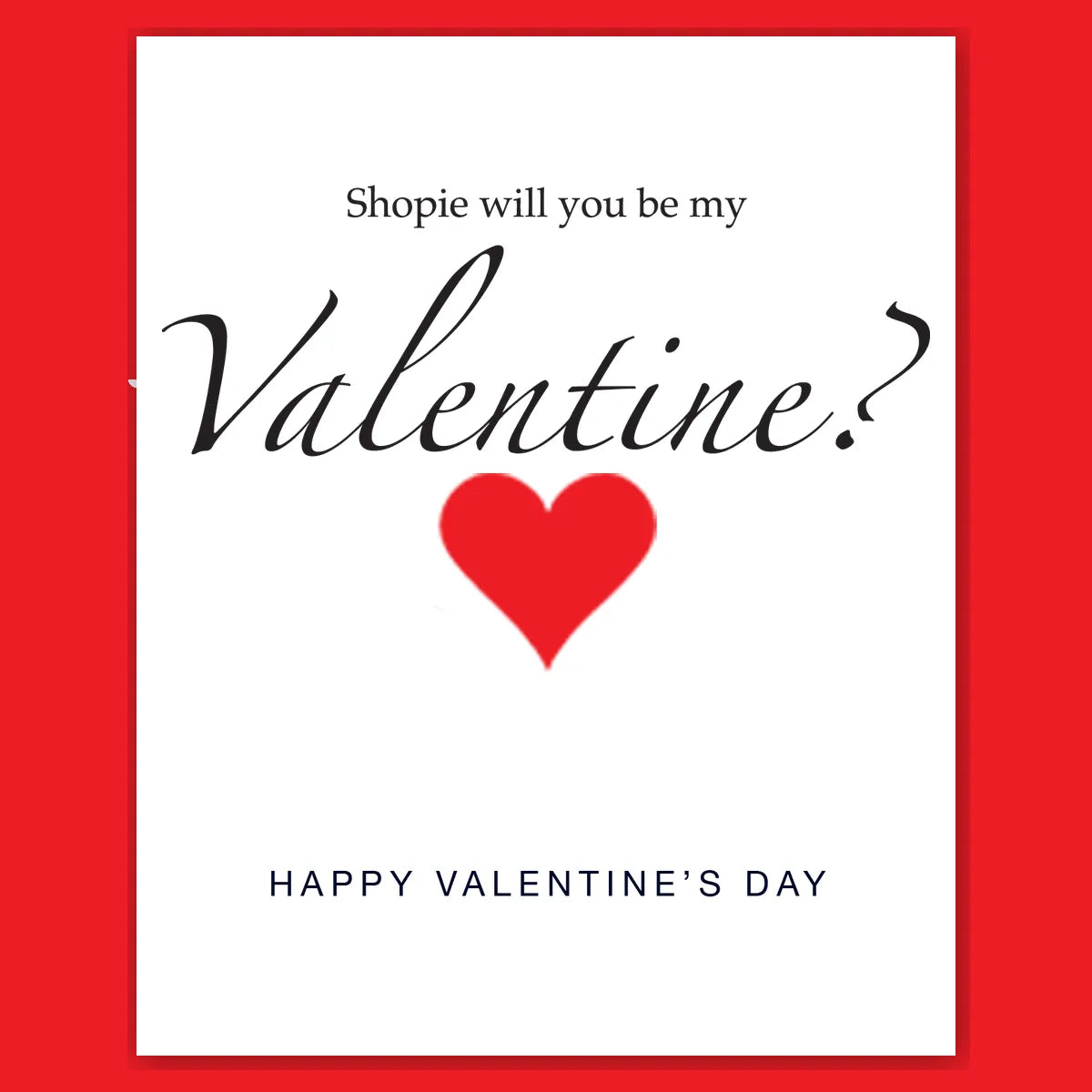  – personalised card design, perfect Valentine card for her or him, romantic customised greeting to make your personalised card unique and memorable.