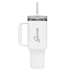 Personalised Engraved Name Tumbler with Straw Lid