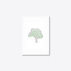 Personalised Family Tree Word Art – Names & Blossoms – A5 – white frame