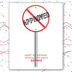 Buy unique 18th birthday card – personalised milestone gift for her