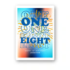 one eight fireworks gradient personalised 18th birthday card