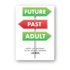 future past adult signpost nephew personalised 18th birthday card