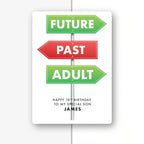 future past adult signpost son personalised 18th birthday card