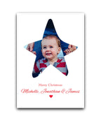 Personalised Christmas card—add name & message; printed Xmas greeting