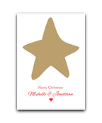 Nutcracker personalised Christmas card—add name & message; custom printed