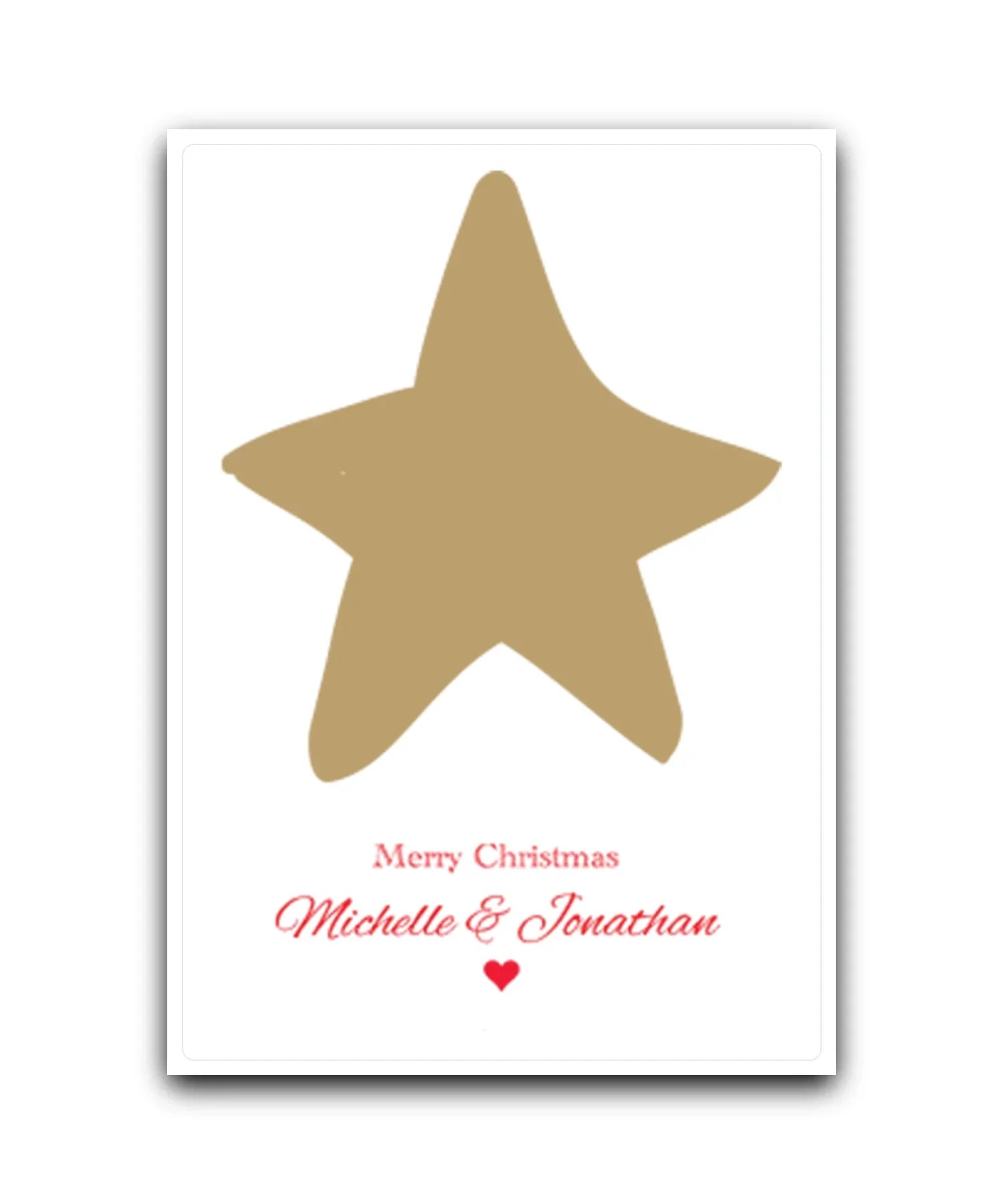 Nutcracker personalised Christmas card—add name & message; custom printed