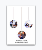 Create your own Christmas card with photo upload and add‑name options; personalised & printed; couples card