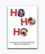 Create your own Christmas card with photo upload and add‑name options; personalised & printed