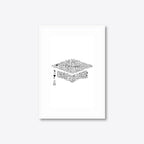 Graduation word art – grad11 – A4 – white frame