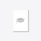 Graduation word art – grad11 – A5 – white frame