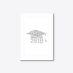 Graduation word art – grad12 – A4 – white frame
