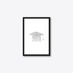 Graduation word art – grad12 – A5 – black frame