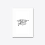 Graduation word art – grad14 – A4 – white frame