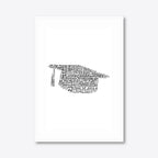 Graduation word art – grad7 – A3 – white frame
