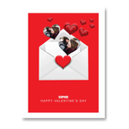 personalised card design, perfect Valentine card for her or him, romantic customised greeting to make your personalised card unique and memorable.