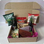 Heineken beer and snacks gift hamper with personalised greeting card gift box ideal for birthdays fathers day and thank you gifts