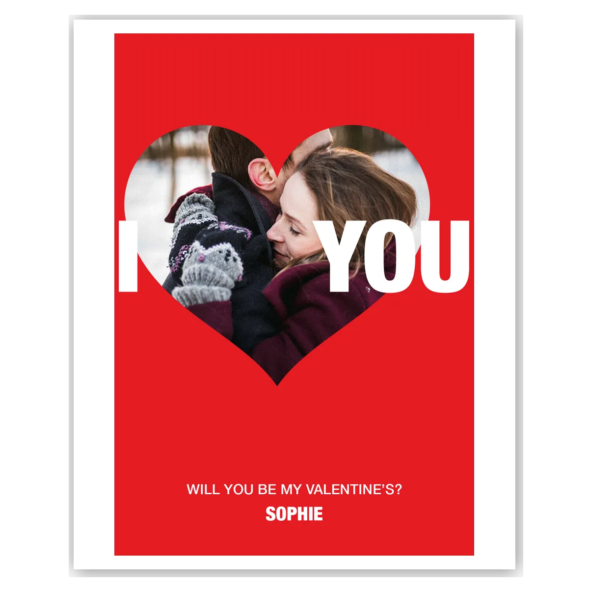  – personalised card design, perfect Valentine card for her or him, romantic customised greeting to make your personalised card unique and memorable.