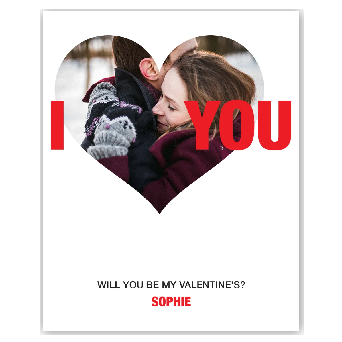  – personalised card design, perfect Valentine card for her or him, romantic customised greeting to make your personalised card unique and memorable.