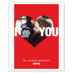 personalised card design, perfect Valentine card for her or him, romantic customised greeting to make your personalised card unique and memorable.