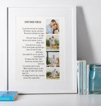 Custom Poem & Photo Collage Print – Personalised Love Story Art