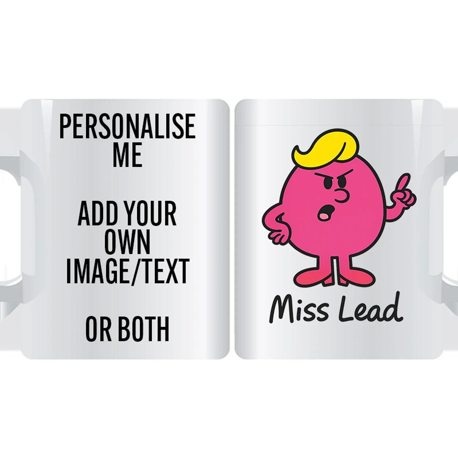 Miss Lead personalised character mug – funny gift coffee cup for confident and bold personalities