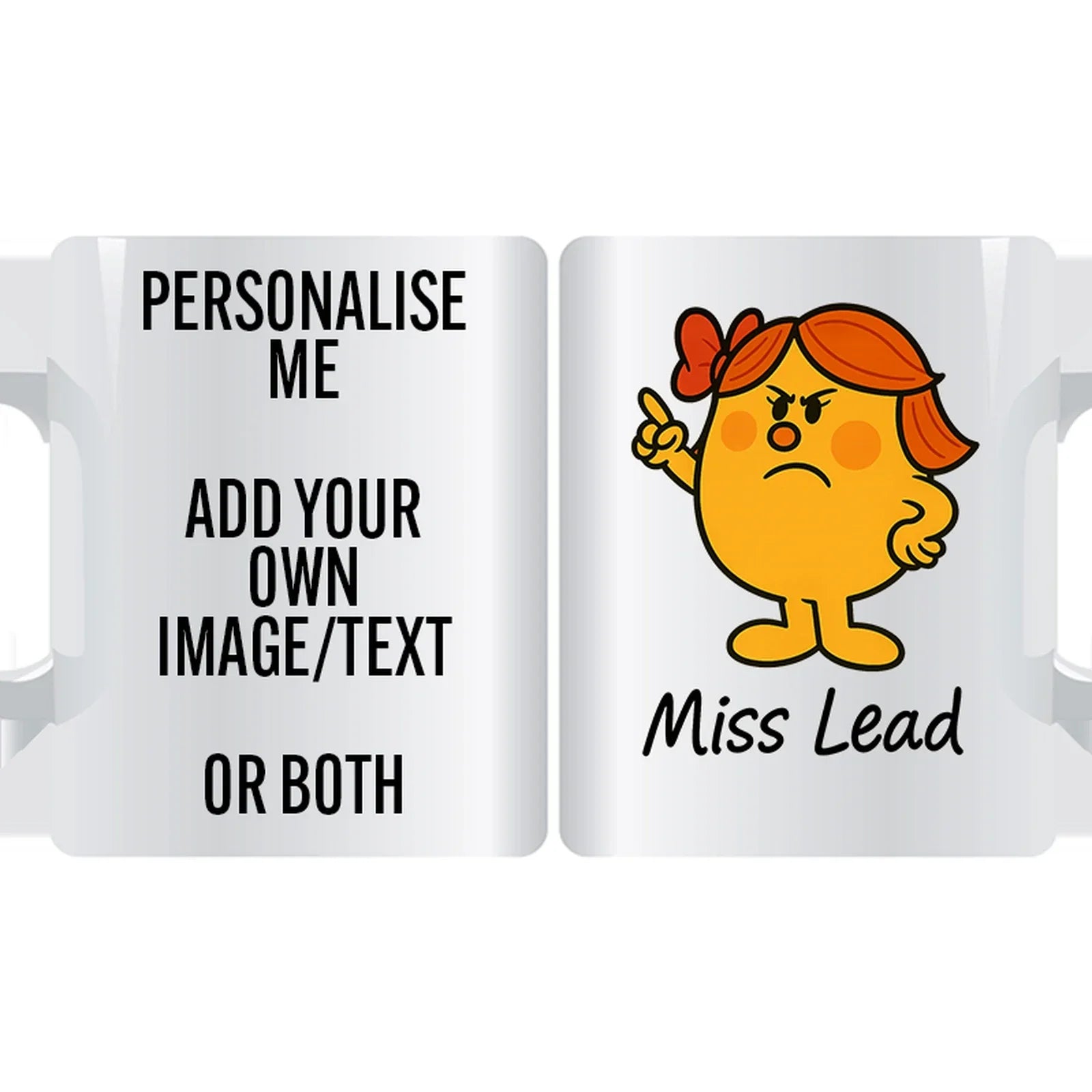 Miss Lead personalised mug – custom ceramic coffee cup gift for bold, confident, and inspiring personalities