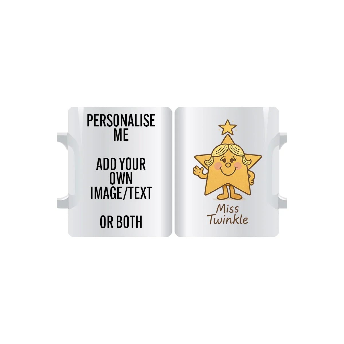 Miss Twinkle custom personalised mug gift for birthdays, colleagues or family
