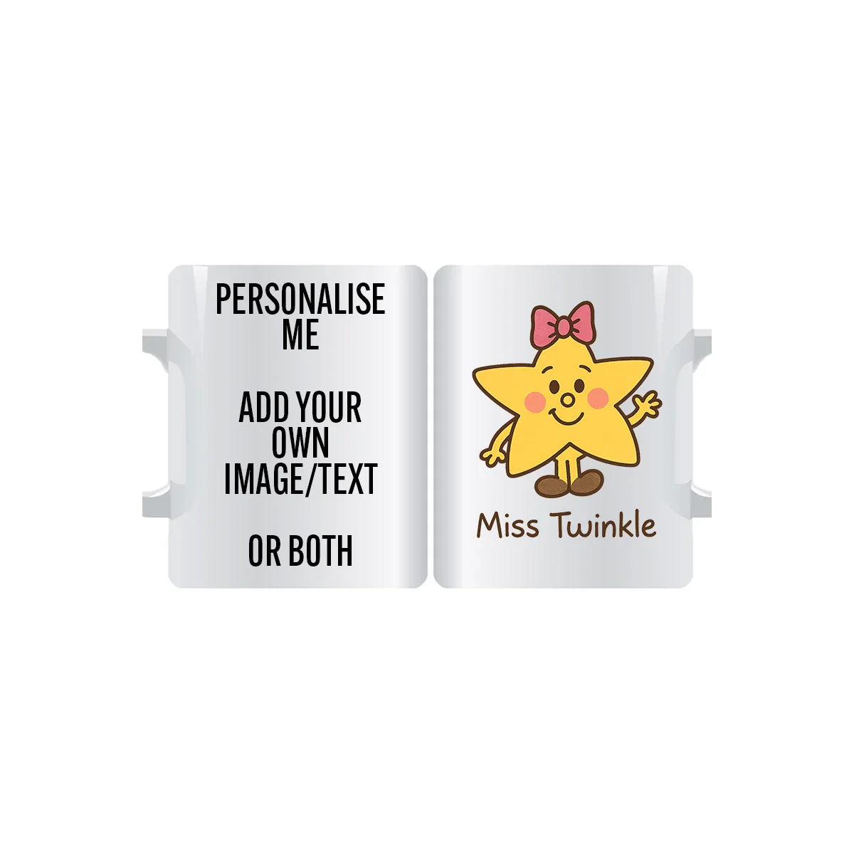 Miss Twinkle personalised star mug custom gift for birthdays, Christmas, friends, and colleagues