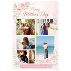 Personalised Mother’s Day collage card with multiple photos, custom Mother’s Day card showcasing family memories