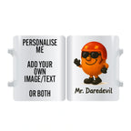 Mr. Daredevil personalised mug – funny custom gift for extreme sports fans, adventure lovers, and thrill-seekers with name or slogan option