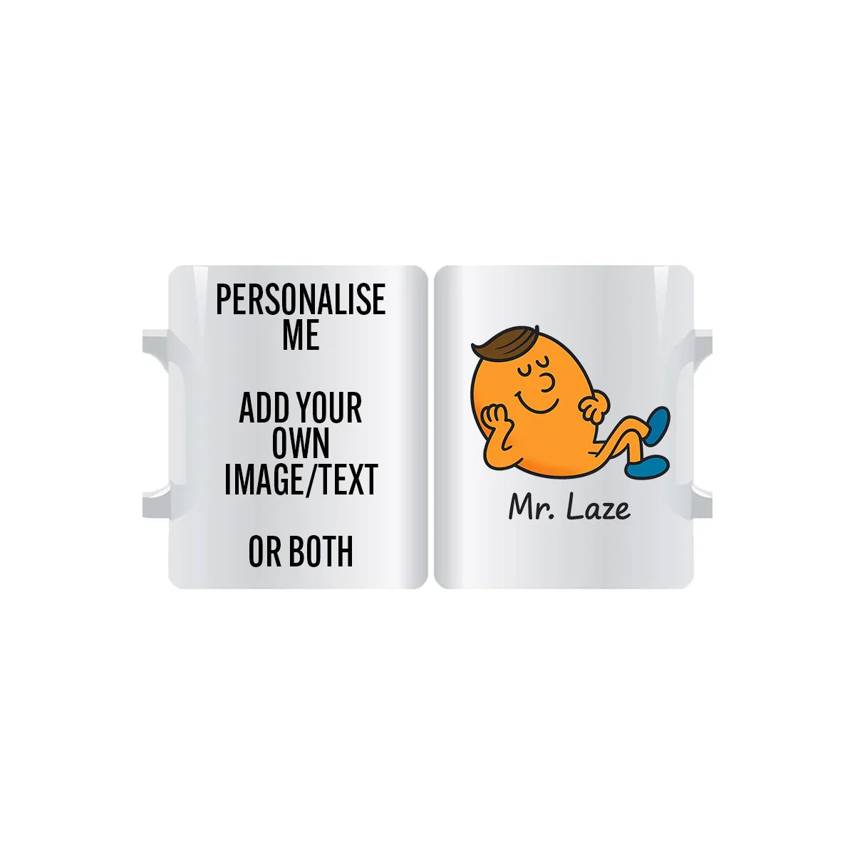 Mr. Laze personalised mug – funny gift for husband, partner, boyfriend, girlfriend, or boss. Custom coffee mug with name or slogan.