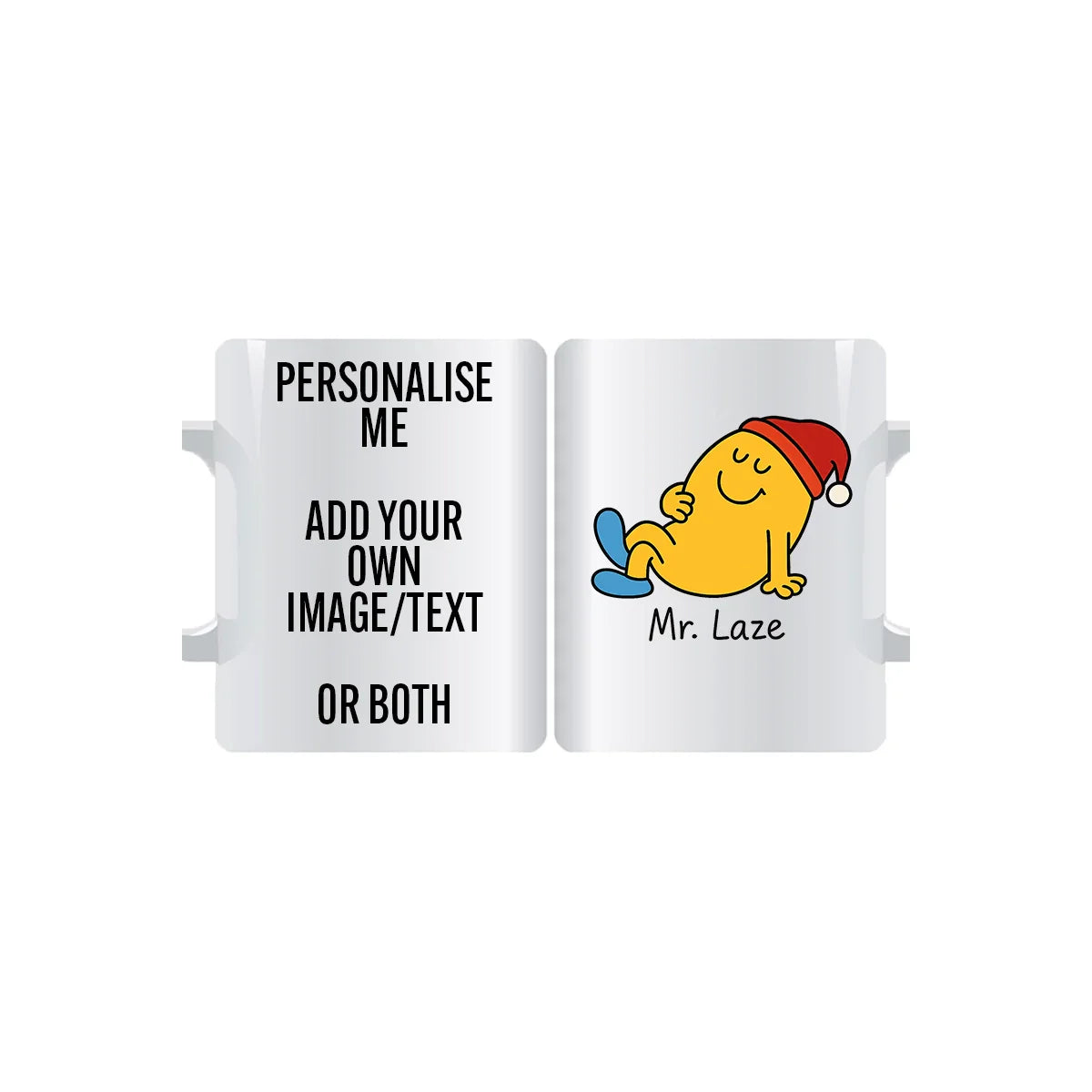 Mr. Laze personalised mug – custom Mr Lazy style funny gift for relaxed personalities, perfect personalised coffee or tea present