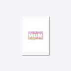 Personalised “My Mum” Word Cloud Print – A5 – white frame
