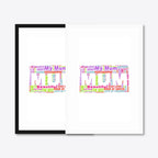 Personalised “My Mum” Word Cloud Print – black & white frames side-by-side
