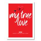 personalised card design, perfect Valentine card for her or him, romantic customised greeting to make your personalised card unique and memorable.