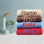 personalised embroidered name towels
