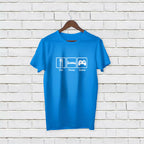 Personalised gamer tee celebrating the core gaming mantra — eat, sleep, game, repeat