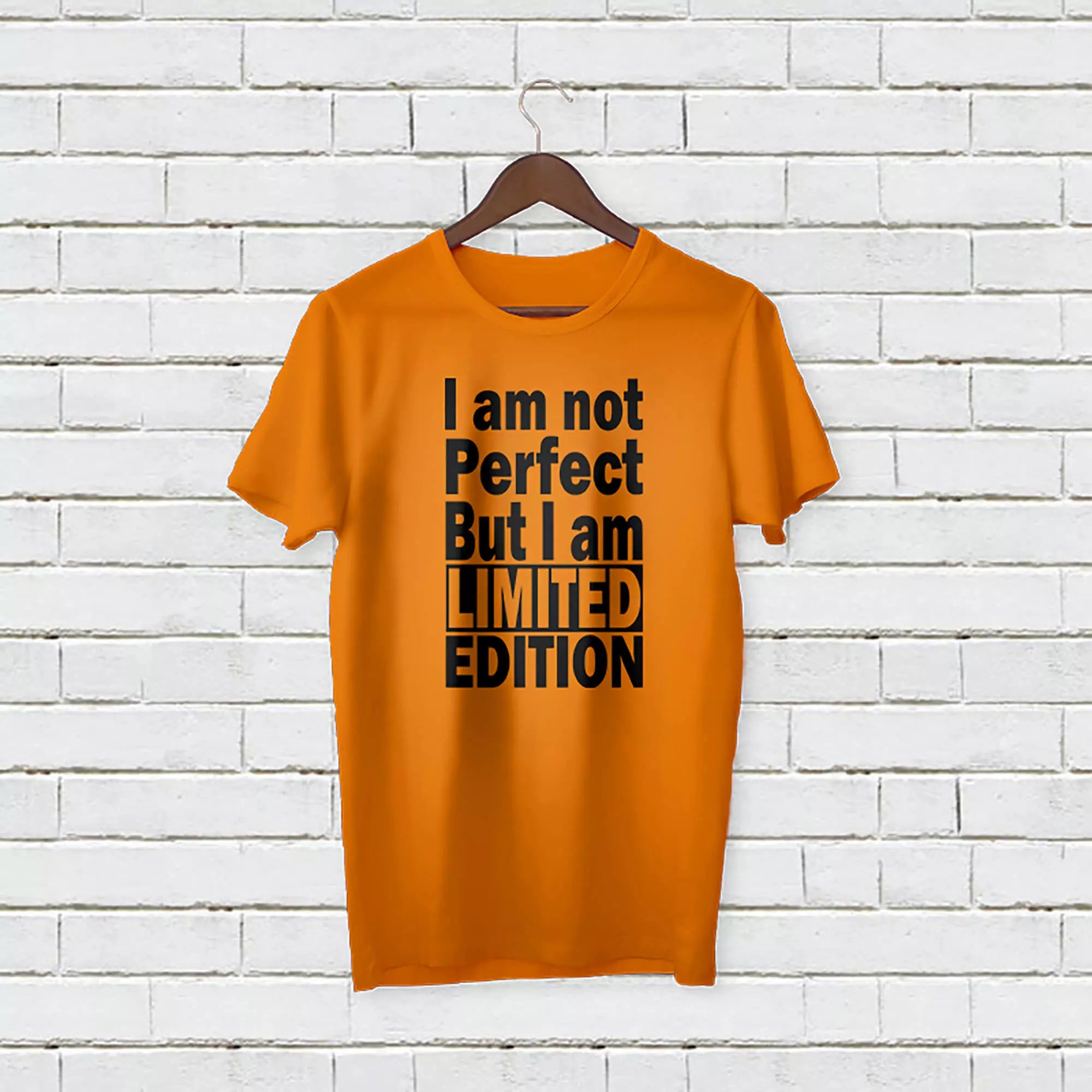 Personalised “I Am Not Perfect But I’m a Limited Edition” t-shirt with custom name, a personality-driven personalised gift