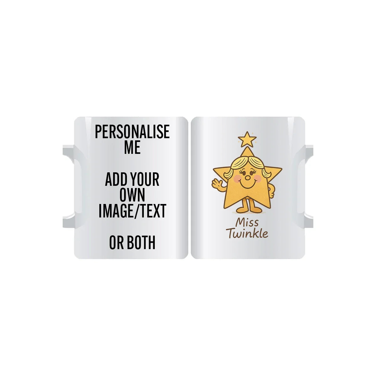Miss Twinkle Personalised Mug – The Crowned Twinkle | Cute Gift – personalised funny star character mug