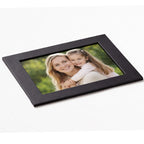 Personalised photo frame with mother and daughter photo inside black matt laminated frame, perfect Mothers Day personalised photo frame gift, family memory frame and keepsake gift box display.