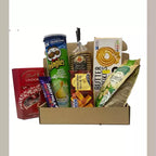 Personalised snack hamper filled with sweet and savoury treats