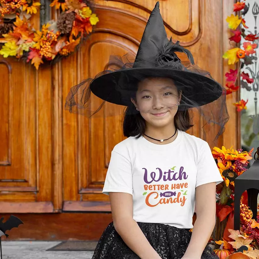 Personalised Witch Better Have My Candy t-shirt with custom name