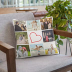 Personalised home décor decorative cushion cover with photo collage