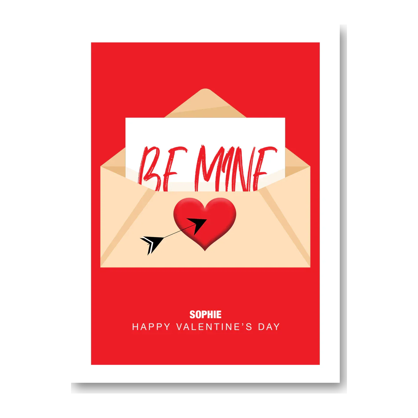 personalised card design, perfect Valentine card for her or him, romantic customised greeting to make your personalised card unique and memorable.
