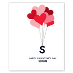 personalised card design, perfect Valentine card for her or him, romantic customised greeting to make your personalised card unique and memorable.