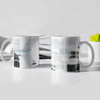 Photo collage kiss personalised mug with custom images and romantic message